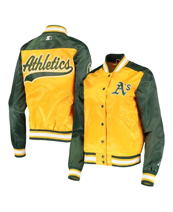 【送料無料】 スターター レディース ジャケット・ブルゾン アウター Women's Gold Oakland Athletics The Legend Full-Snap Jacket Gold