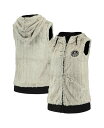 【送料無料】 アンティグア レディース ベスト アウター Women's Silver and Black San Antonio Spurs Rant Hooded Full-Zip Vest Silver, Black