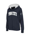 yz RVA fB[X p[J[EXEFbg t[fB[ AE^[ Women's Navy Penn State Nittany Lions Arched Name Full-Zip Hoodie Navy