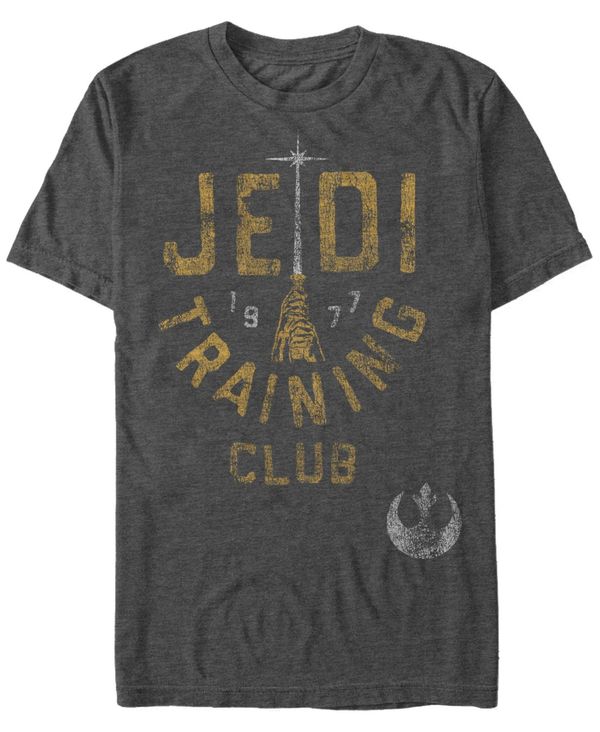 【送料無料】 フィフスサン メンズ Tシャツ トップス Star Wars Men 039 s Classic Jedi Training Club Short Sleeve T-Shirt Charcoal Heather