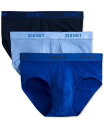 【送料無料】 ツーイグジスト メンズ ブリーフパンツ アンダーウェア Men's Essential 3 Pack No Show Brief Navy/Cob...