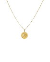 yz ]Gt fB[X lbNXE`[J[Ey_ggbv ANZT[ Sun Medallion with Segment 14K Yellow Gold Chain Necklace Gold