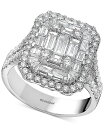 【送料無料】 エフィー レディース リング アクセサリー EFFY&reg; Diamond Cluster Statement Ring (2 ct. t.w.) in 14k White Gold ,14k Yellow Gold or 14k Rose & White Gold White Gold