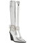 ̵ ƥ ޥǥ ǥ ֡ġ쥤֡ 塼 Women's Lennon Buckle Detailed Tall Western Boots Silver