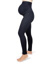 【送料無料】 メモイ レディース レギンス ボトムス Women's Ponte Maternity Support Leggings Black