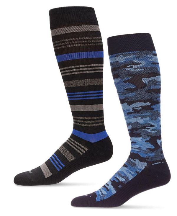 yz C fB[X C A_[EFA Women's 2 Pack Sock Set Stripe Black, Navy