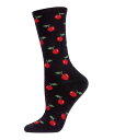 【送料無料】 メモイ レディース 靴下 アンダーウェア Women's Cashmere Blend Crew Socks Black