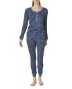 【送料無料】 スプレンディット レディース ナイトウェア アンダーウェア Women 039 s Sweet Dreams Thermal Pajama Set Soft Navy