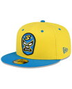 yz j[G Y Xq ANZT[ Men's Yellow Sacramento River Cats Copa De La Diversion 59FIFTY Fitted Hat Yellow