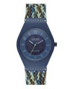 yz XJ[Q Y rv ANZT[ Men's Three-Hand Quartz Samso Series Multicolor Recycled Nylon Watch 37mm Multicolor