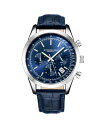 yz XgD[O Y rv ANZT[ Men's Monaco Blue Leather , Blue Dial , 44mm Round Watch Blue