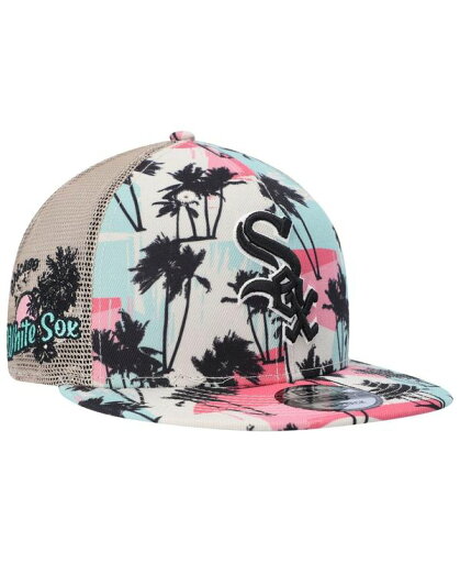 【送料無料】 ニューエラ メンズ 帽子 アクセサリー Men's Natural Chicago White Sox Retro Beachin' Trucker 9FIFTY Snapback Hat Natural 【送料無料】 ニューエラ メンズ 帽子 アクセサリー Men's Natural Chicago White Sox Retro Beachin' Trucker 9FIFTY Snapback Hat Natural