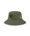 【送料無料】 ニューエラ メンズ 帽子 アクセサリー Men's Green New York Yankees 2023 Armed Forces Day Bucket Hat Green