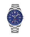 yz XgD[O Y rv ANZT[ Men's Aquadiver Silver-tone Stainless Steel , Blue Dial , 49mm Round Watch Silver-tone