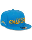 【送料無料】 ニューエラ メンズ 帽子 アクセサリー Men's Powder Blue Los Angeles Chargers Word 9FIFTY Snapback Hat Powder Blue(4)