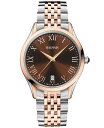 yz o} Y rv ANZT[ Men's Swiss Beleganza Two-Tone Stainless Steel Bracelet Watch 41mm Silver/pink