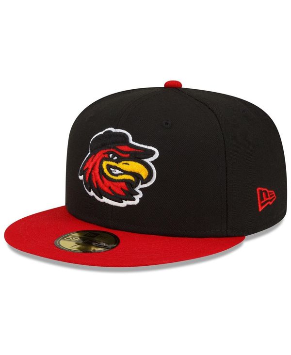ニューエラ メンズ アクセサリー 帽子 New Era Men's Black Rochester Red Wings Home Authentic Collection 59FIFTY Fitted Hat Black ブラック
