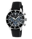 yz |Tu[ Y rv ANZT[ Poramo Bleu Men's Brandon Silicone Strap Watch 1013ABRR Black