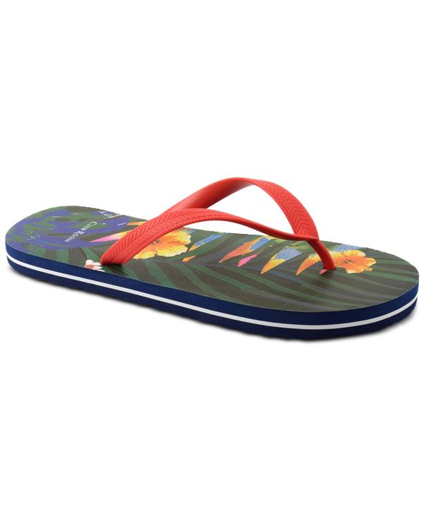 yz Nu[ Y T_ V[Y Men's Santino Flip-Flop Sandal, Created for Macy's Navy Floral