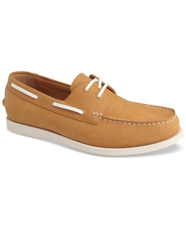 【送料無料】 クラブルーム メンズ デッキシューズ シューズ Men's Elliot Lace-Up Boat Shoes, Created for Macy's Sand