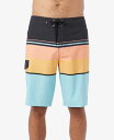 【送料無料】 オニール メンズ ハーフパンツ・ショーツ 水着 Men's Lennox 21" Stripe Board Shorts Turquoise