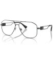 【送料無料】 ヴェルサーチ メンズ サングラス・アイウェア アクセサリー Men's Pilot Eyeglasses, VE1287 59 Gray