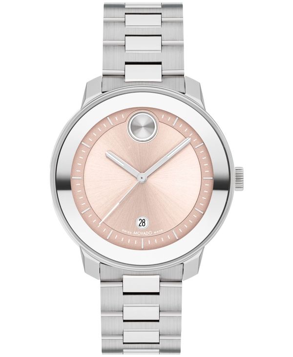 モバド 【送料無料】 モバド レディース 腕時計 アクセサリー Women's Bold Verso Swiss Quartz Silver-Tone Stainless Steel Watch 38mm Silver-Tone