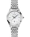 yz o} fB[X rv ANZT[ Women's Swiss Beleganza Diamond Accent Stainless Steel Bracelet Watch 34mm Silver