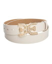 【送料無料】 サムエデルマン レディース ベルト アクセサリー Women's Imitated Pearl Embellished Double-E Plaq...