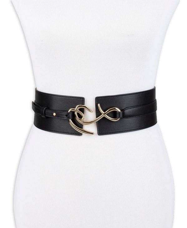 【送料無料】 サムエデルマン レディース ベルト アクセサリー Women's Corset Wide Waist SE Hook Logo Buckle Belt Black