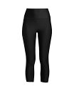 【送料無料】 ランズエンド レディース レギンス ボトムス Women's High Waisted Modest Swim Leggings with UPF 50 Sun Protection Black