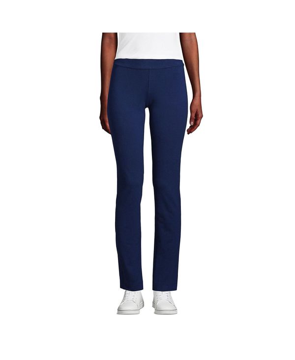 【送料無料】 ランズエンド レディース カジュアルパンツ ボトムス Women's Starfish Mid Rise Slim Leg Elastic Waist Pull On Pants Deep sea navy