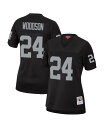【送料無料】 ミッチェル&ネス レディース シャツ トップス Women's Charles Woodson Black Las Vegas Raiders Legacy Replica Team Jersey Black(4)