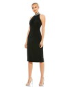 【送料無料】 マックダガル レディース ワンピース トップス Women's Ieena Open Back Jeweled Halter Midi Dress Black