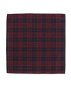 yz gt@K[ Y rv ANZT[ Kincade Red Blackwatch Plaid Silk Pocket Square Red plaid