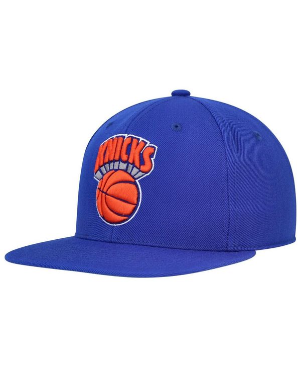 ミッチェル＆ネス 【送料無料】 ミッチェル&ネス メンズ 帽子 アクセサリー Men's Blue New York Knicks Hardwood Classics MVP Team Ground 2.0 Fitted Hat Blue