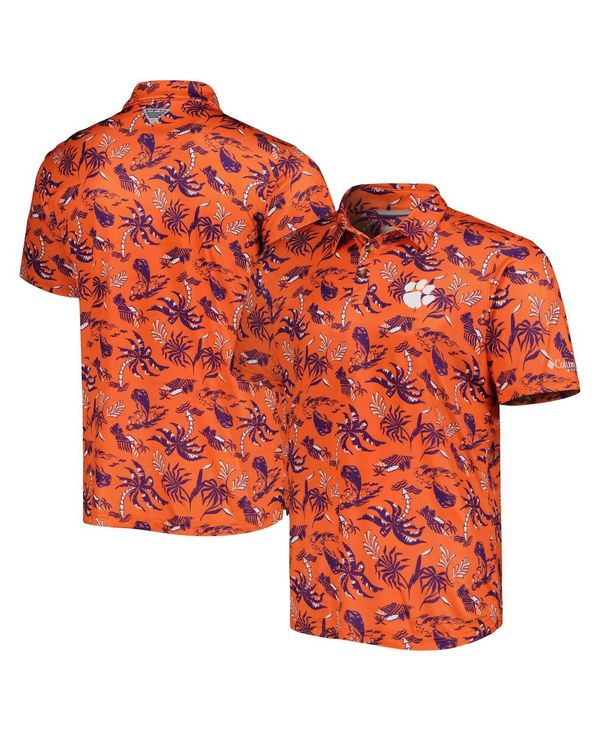 【送料無料】 コロンビア メンズ ポロシャツ トップス Men's Orange Clemson Tigers Super Terminal Tackle Omni-Shade Polo Shirt Orange