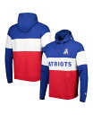  ニューエラ メンズ パーカー・スウェット アウター Men's Red, Royal New England Patriots Colorblock Throwback Pullover Hoodie Red, Royal