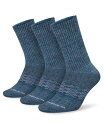 yz ~I}I Y C A_[EFA Men's Moisture Control Athletic Crew Socks 3 Pack Azure - space dye