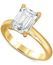 【送料無料】 バッジェリーミシュカ レディース リング アクセサリー Certified Lab Grown Diamond Emerald-Cut Solitaire Engagement Ring (5 ct. t.w.) in 14k Gold Yellow Gold