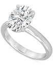 【送料無料】 バッジェリーミシュカ レディース リング アクセサリー Certified Lab Grown Diamond Oval-Cut Solitaire Engagement Ring (5 ct. t.w.) in 14k Gold White Gold