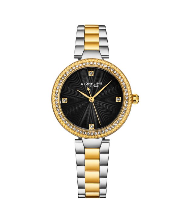 ̵ ȥ ǥ ӻ ꡼ Women's Legacy Gold-Tone Stainless Steel , Black Dial , 39mm Round Watch Gold-Tone