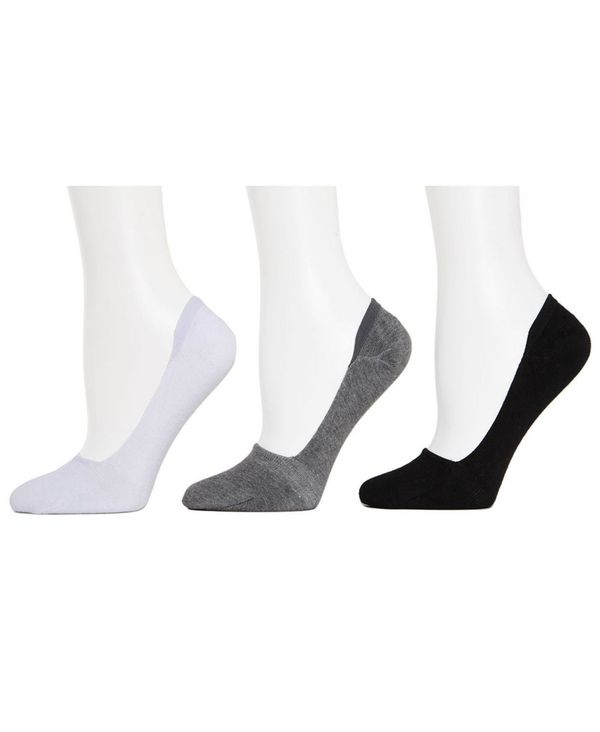 yz C fB[X C A_[EFA Mid-Cut Women's Liner Socks, Pack of 7 Gray-white