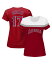 【送料無料】 ファナティクス レディース Tシャツ トップス Women's Branded Shohei Ohtani Red Los Angeles Angels Plus Size Player Split Body T-shirt Red