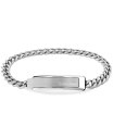 yz JoNC Y uXbgEoOEANbg ANZT[ Men's Stainless Steel Curb Chain Bracelet Silver