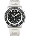 yz ~mbNX Y rv ANZT[ Men's Swiss Chronograph Pacific Diver White Rubber Strap Watch 44mm No Color