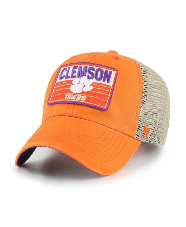 【送料無料】 47ブランド メンズ 帽子 アクセサリー Men's Orange Clemson Tigers Four Stroke Clean Up Trucker Snapback Hat Orange