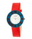 yz N Y rv ANZT[ Unisex Prestige Red Polyurethane Strap Watch 37mm Red