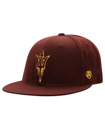 【送料無料】 トップオブザワールド メンズ 帽子 アクセサリー Men's Maroon Arizona State Sun Devils Team Color Fitted Hat Maroon