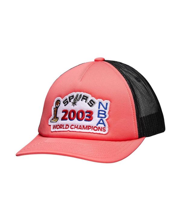 【送料無料】 ミッチェル&ネス メンズ 帽子 アクセサリー Men's Pink San Antonio Spurs 2003 Nba Finals Champions Hardwood Classics Trucker Snapback Adjustable Hat Pink